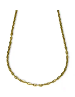 Best Sale Cadena eslabón ancla forzada oro 18k - 49x0.2cm Cadenas De Oro