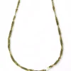 Shop Cadena eslabón Singapur y barra oro 18k - 50cm Gargantillas De Oro|Cadenas De Oro