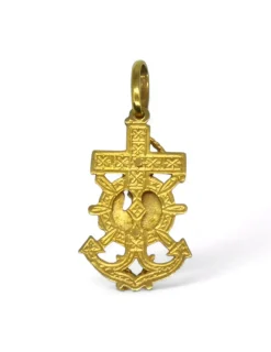 Best Sale Colgante ancla marinera Virgen del Carmen oro 18k Medalla De La Virgen|Colgante Con La Virgen
