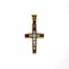 New Colgante cruz con circonitas oro 18k Cruces Especiales