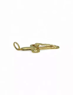 Cheap Colgante cruz satinada con cristo oro 18k Crucifijo