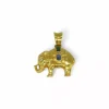 Shop Colgante de elefante con circonitas de colores oro 18k Colgante De Animales