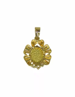 Outlet Colgante madre e hijo tres circonitas oro 18k Colgante De Corazones