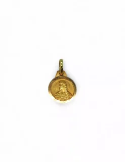 Online Colgante medalla escapulario lenteja oro 18k -0,8cm Colgante De Cristo
