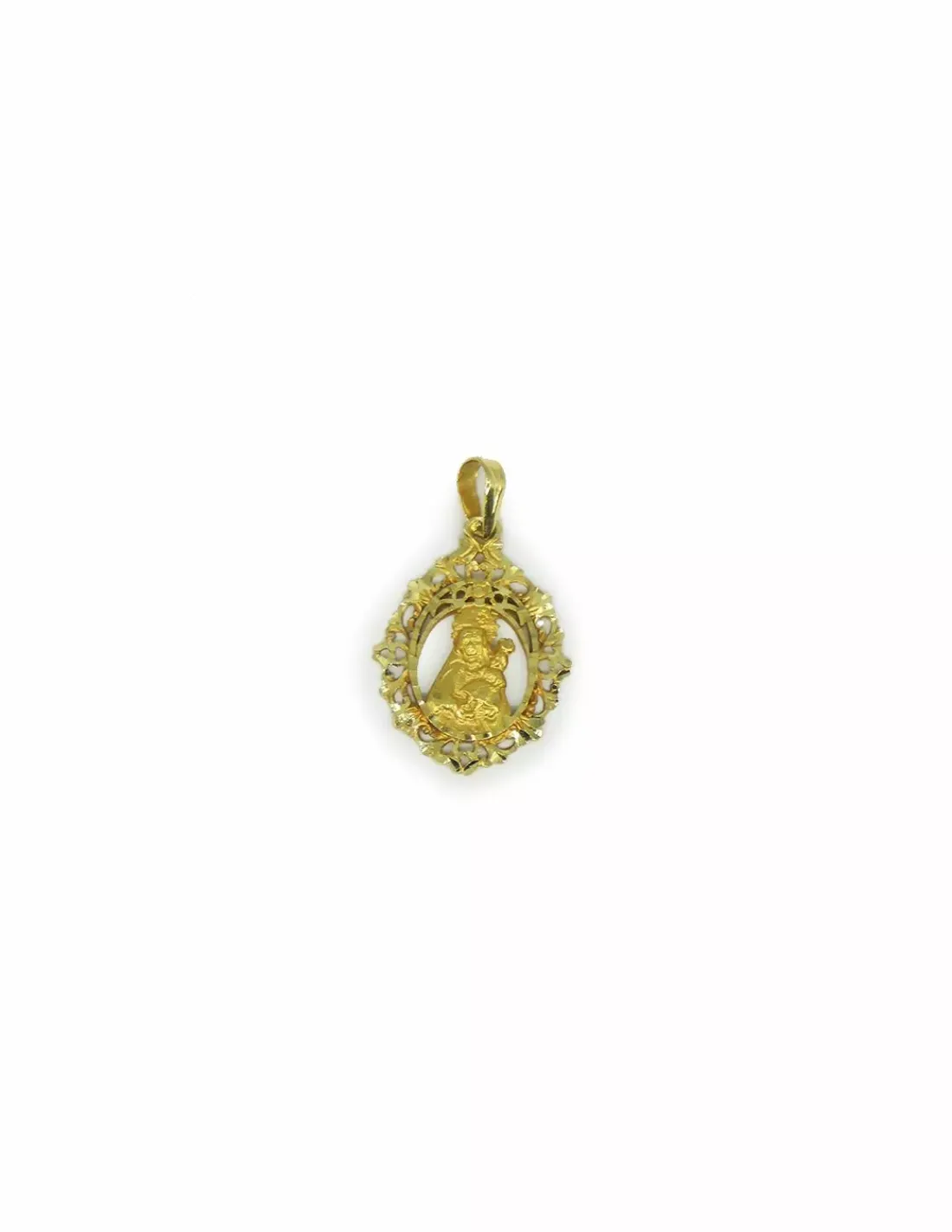 Discount Colgante medalla Virgen calada oro 18k Medalla De La Virgen|Colgante Con La Virgen