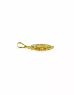 Discount Colgante medalla Virgen calada oro 18k Medalla De La Virgen|Colgante Con La Virgen