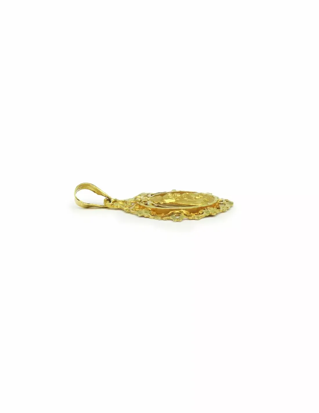 Discount Colgante medalla Virgen calada oro 18k Medalla De La Virgen|Colgante Con La Virgen