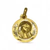Outlet Colgante medalla Virgen niña labrada oro 18k Medalla De La Virgen|Colgante Con La Virgen