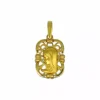 New Colgante medalla virgen niña oro 18k - 3,20cm Medalla De La Virgen