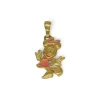 Discount Colgante MINNIE Mouse esmalte rosa oro 18k Medalla Para Bebé|Colgante Para Bebé Y Niños