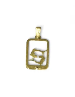 Flash Sale Colgante Piscis con diamante oro 18k Colgantes Con Brillantes|Colgante De Horóscopo