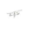 Fashion Conjunto gargantilla y pendientes alas plata 925 rodio Gargantillas De Plata|Pendientes De Plata