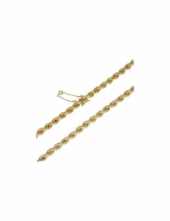 Store Cordón salomónico c. seguridad oro 18k - 51x0.7cm Cordones De Oro