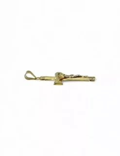 Best Sale Crucifijo mate y brillo oro 18k Crucifijo