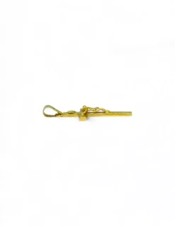 Online Crucifijo plano oro 18k - 3cm Crucifijo|Colgante De Cristo