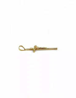Shop Crucifijo redondo oro 18k - 3,4cm Crucifijo