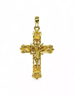 Discount Cruz calada Cristo relieve oro 18k Crucifijo|Colgante De Cristo