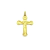 Best Sale Cruz con Cristo mate y brillo oro 18k - 3,7 cm Medalla De Cristo|Colgante De Cristo