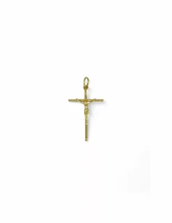 Flash Sale Cruz fina Cristo oro 18k Crucifijo