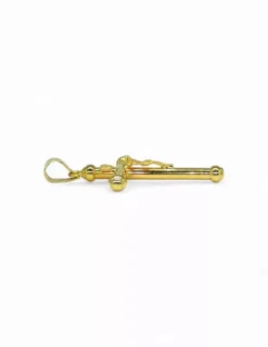 Clearance Cruz relieve Cristo oro 18k Crucifijo