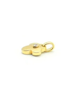 Cheap Cruz satinada con diamante central oro 18k Colgantes Con Brillantes|Cruces Especiales