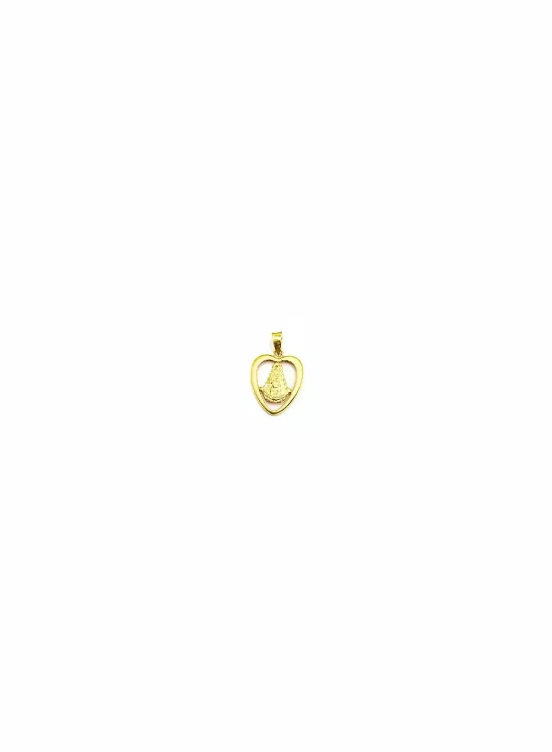 Discount Dije corazón calado con virgen oro 18k Medalla De La Virgen|Colgante Con La Virgen