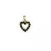 Online Dije corazón piedras granate en oro de 18k Colgante De Corazones