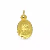 Outlet Dije ovalado niña oro 18k Medalla De La Virgen|Colgante Con La Virgen
