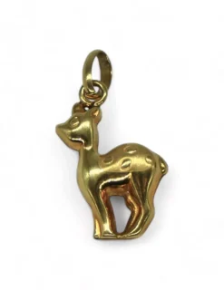 Flash Sale Dije silueta ciervo oro 18k Colgante De Animales