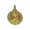 Online Escapulario corazón de Jesús y Virgen del Carmen calado oro 18k Medalla De La Virgen|Colgante Con La Virgen