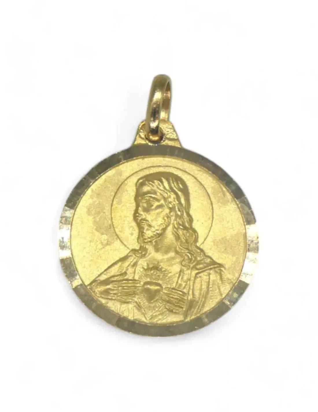 Best Sale Escapulario corazón Jesús y virgen del Carmen oro 18k - 1.80cm Medalla De La Virgen|Medalla De Cristo