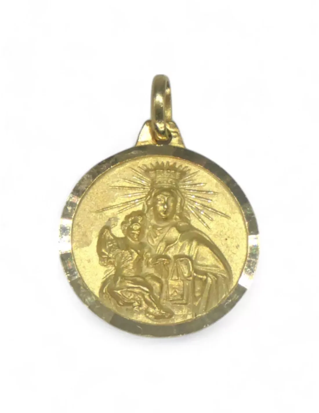 Best Sale Escapulario corazón Jesús y virgen del Carmen oro 18k - 1.80cm Medalla De La Virgen|Medalla De Cristo