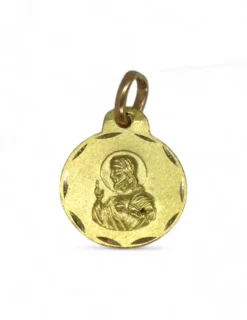 Sale Escapulario Virgen del Carmen y Corazón de Jesús oro 18k - 1.40cm Medalla De La Virgen|Medalla De Cristo