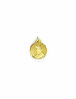 Shop Escapulario Virgen María y Corazón de Jesús oro 18k Medalla De La Virgen|Medalla De Cristo