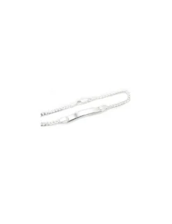Fashion Esclava Plata 925 barbada 5mm - 18cm Esclavas|Pulseras De Oro Grabado