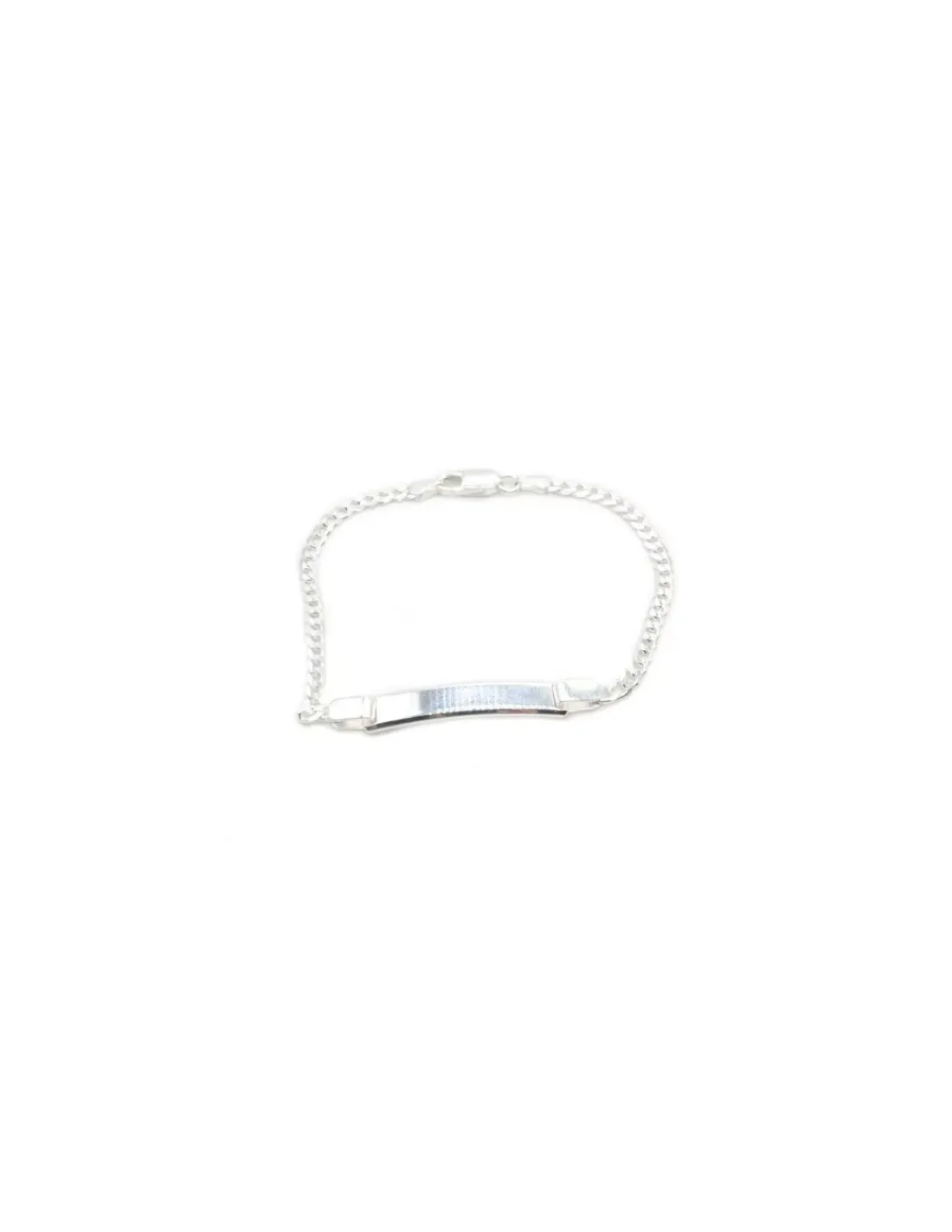 Fashion Esclava Plata 925 barbada 5mm - 18cm Esclavas|Pulseras De Oro Grabado