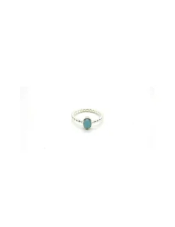 Cheap foto *Anillo bolitas y piedra ovalada plata 925 Anillos De Plata|Anillos