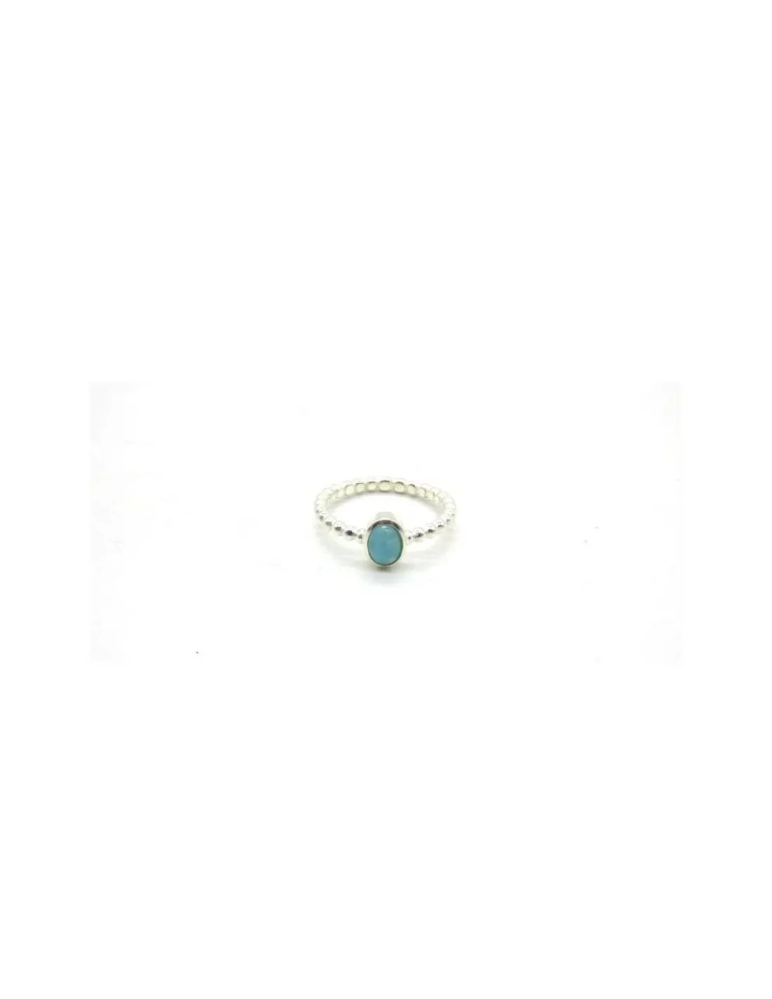 Cheap foto *Anillo bolitas y piedra ovalada plata 925 Anillos De Plata|Anillos