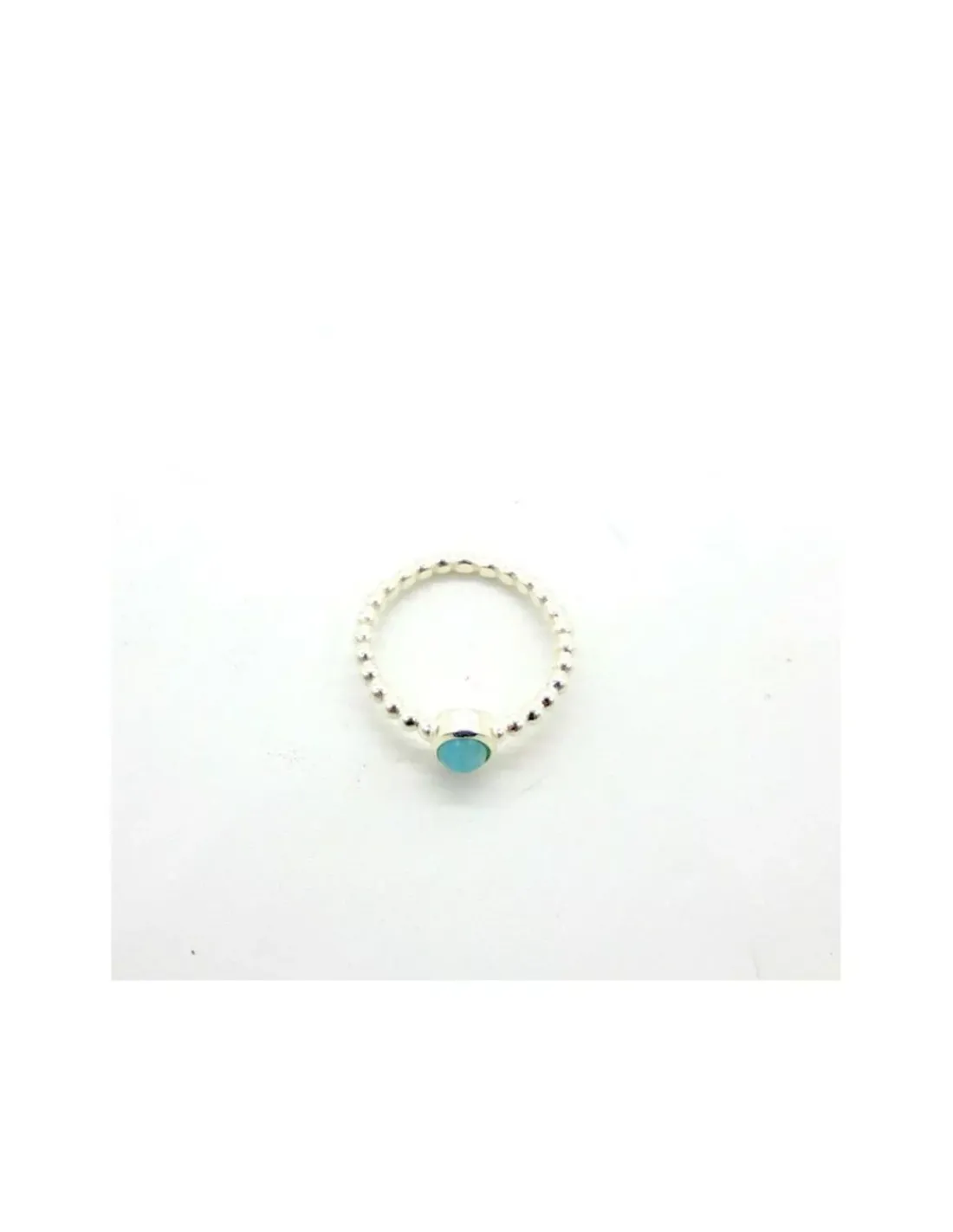Cheap foto *Anillo bolitas y piedra ovalada plata 925 Anillos De Plata|Anillos