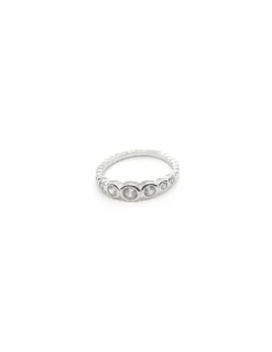 Best Sale foto*Anillo bolitas y circonitas chatones tamaño ascendente Plata 925 Anillos De Plata|Anillos