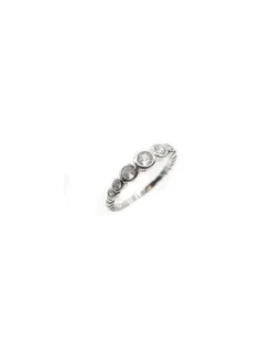 Best Sale foto*Anillo bolitas y circonitas chatones tamaño ascendente Plata 925 Anillos De Plata|Anillos