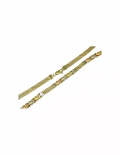 Clearance Gargantilla Bismark tricolor 18k- 46cm Gargantillas De Oro