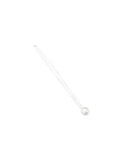 Store Gargantilla cadena y colgante círculo con perla cultivada plata - 44 cm Gargantillas De Plata
