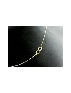Outlet Gargantilla colgante infinito oro 18k - 42cm Cadenas De Oro