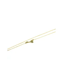 Hot Gargantilla colgante llave y corazón oro 18k - 42 cm Cadenas De Oro