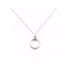 Flash Sale Gargantilla con colgante aro plata rodiada - 45 cm Gargantillas De Plata