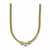 Cheap Gargantilla con tres diamantes chatón oro 18k - 40cm Cadenas Con Brillantes|Gargantillas De Oro