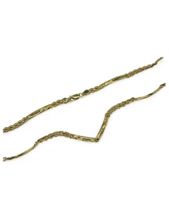 Best Gargantilla eslabón bismark y labrados oro 18k - 46cm Gargantillas De Oro