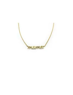 Flash Sale Gargantilla Mama circonitas plata 925 chapada en oro - 40 cm Gargantillas De Plata