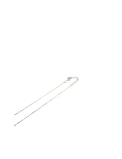 Discount Gargantilla plata con óvalo y punto de luz - 45 cm Gargantillas De Plata